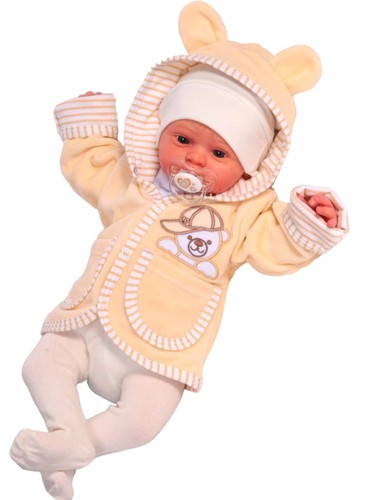 Baby jacke aus weichem fleece - jacke,
