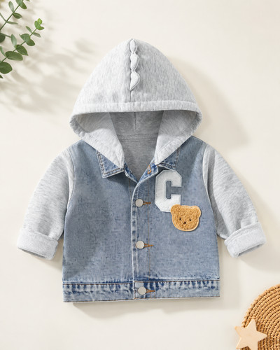 Baby jeans kapuzenjacke - baby, gr
